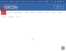 Tablet Screenshot of iskconbangalore.org